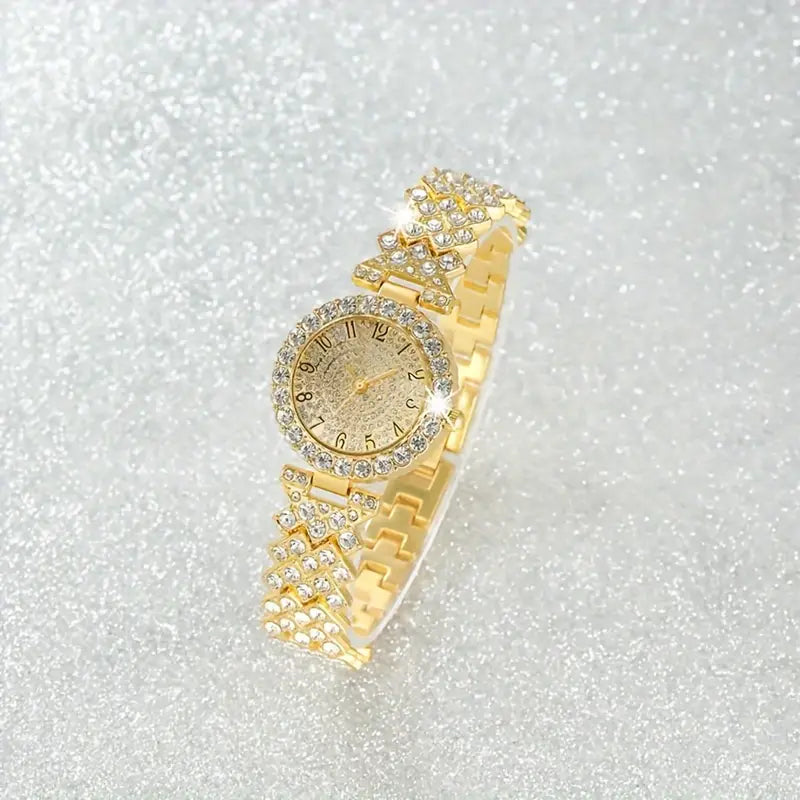 Set Reloj y Pulsera Luxe Radiance | Golden