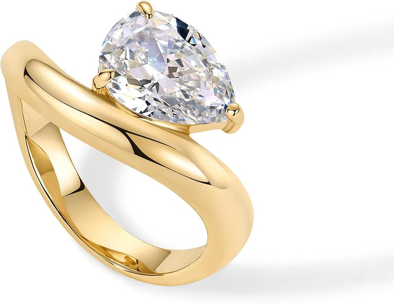 Anillo de Promesa Ondulado | Golden (4/4)