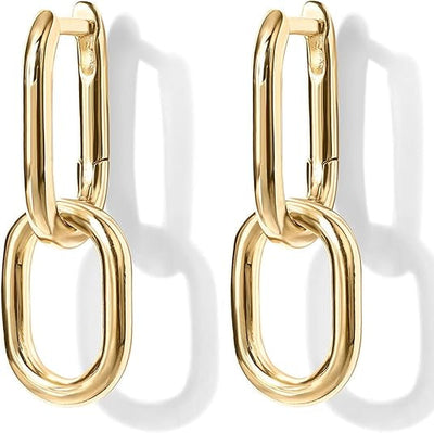 Aros Colgantes Eslabón | Golden (1/3)