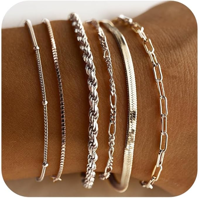Isabella Vernetta bracelet set | Golden Blanco