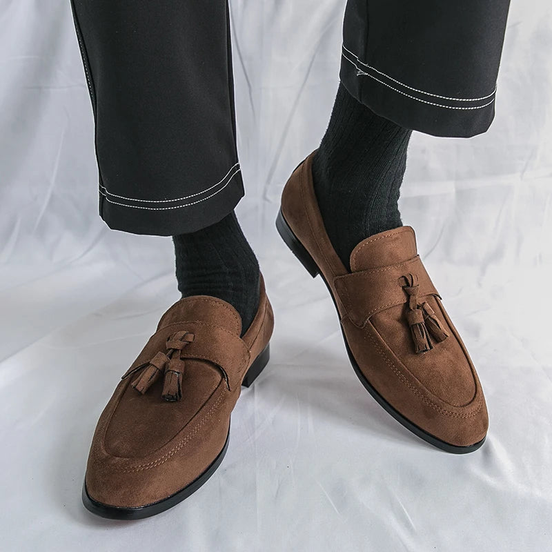 Ettore Suede Tassel Loafer