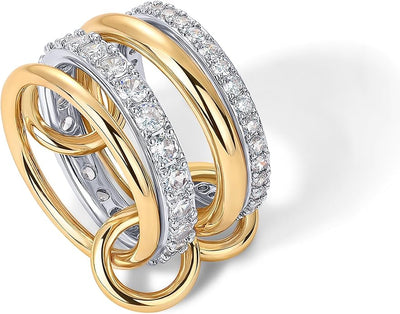 Anillos Apilables Entrelazados | Golden (4/4)