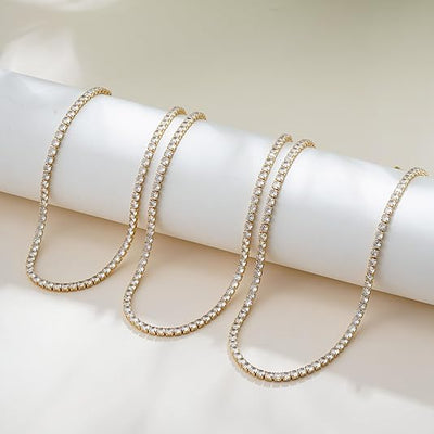 Tennis Necklace | Golden (7/9)