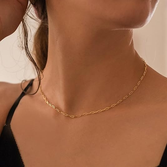 Collar Rubí Paperclip por Capas | Golden (3/3)