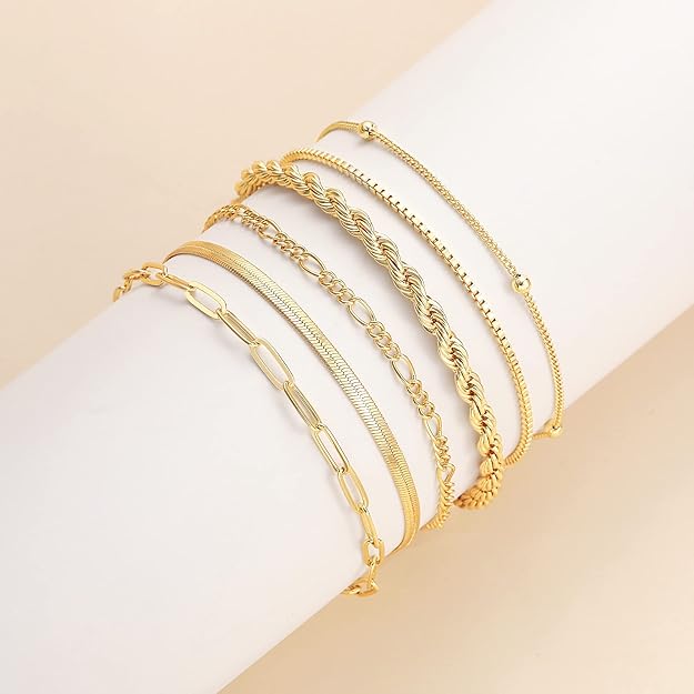 Isabella Vernetta bracelet set | Golden Blanco