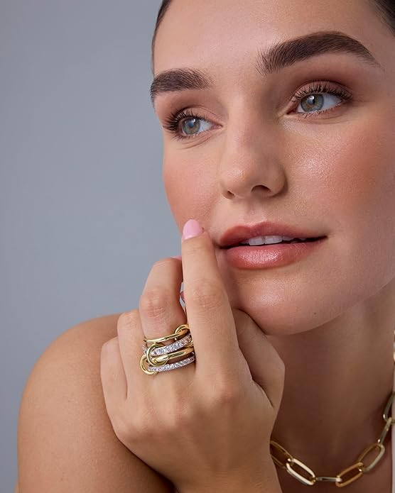 Anillos Apilables Entrelazados | Golden (3/4)