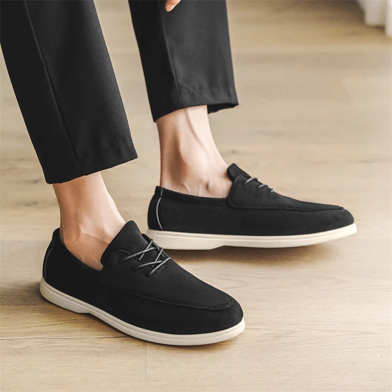 Claudio Lace-up Suede Loafer