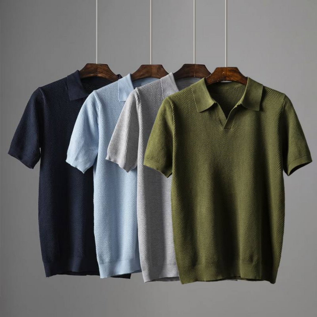 Wesley Waffle Knit Polo