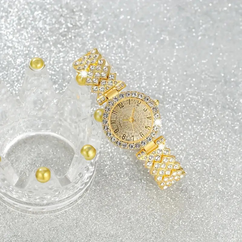 Set Reloj y Pulsera Luxe Radiance | Golden