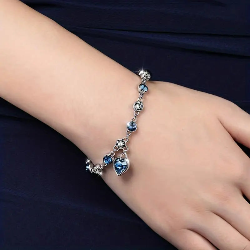 Pulsera Corazón Oceánico Glow | Golden Blanco