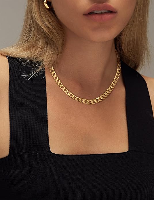 Collar Cubano Grueso | Golden
