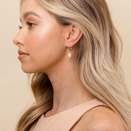 Pendientes Colgantes de Perla | Golden (3/3)