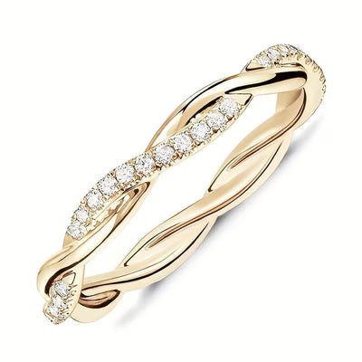 Anillo Doble Estilo Accent | Golden (1/2)