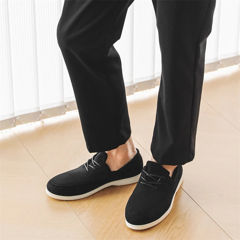 Claudio Lace-up Suede Loafer