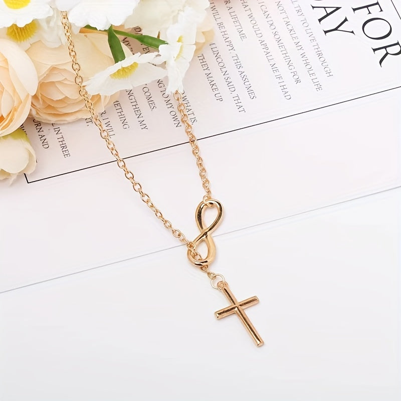 Collar Colgante Cruz Eterna | Golden
