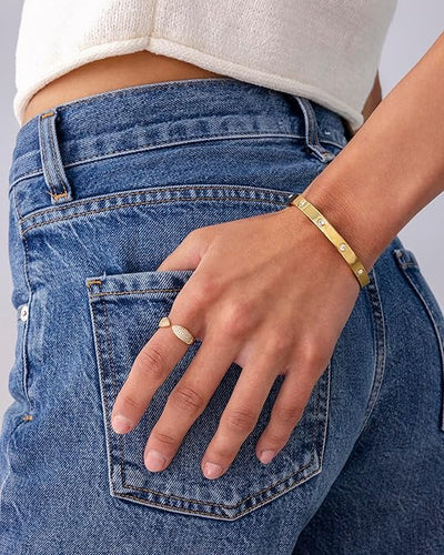 Pulsera Halo Puntos | Golden (3/4)