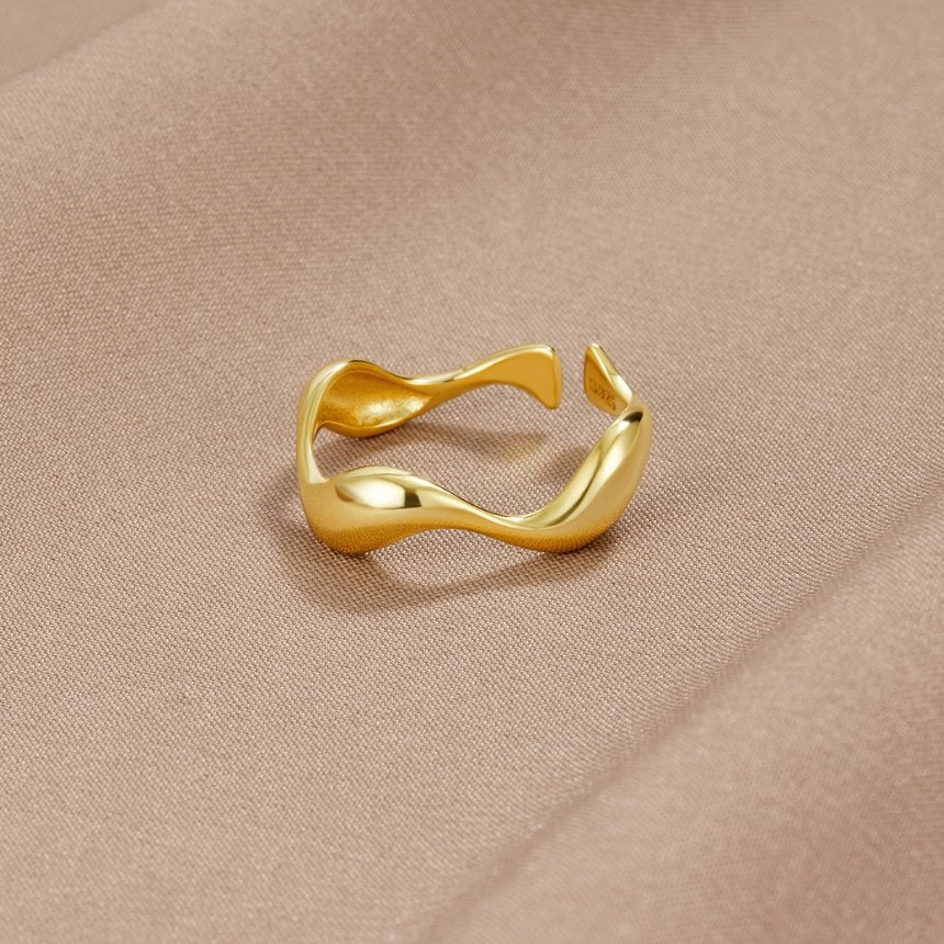Anillo Ondulado Elyra | Golden