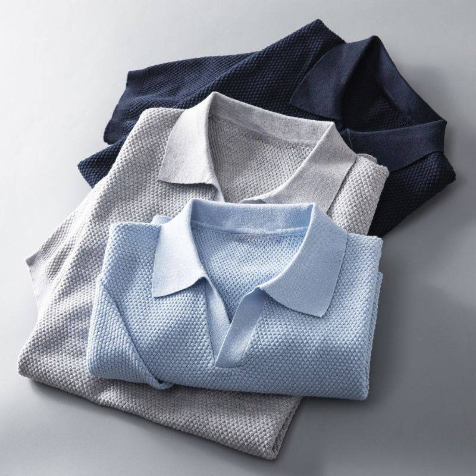 Wesley Waffle Knit Polo