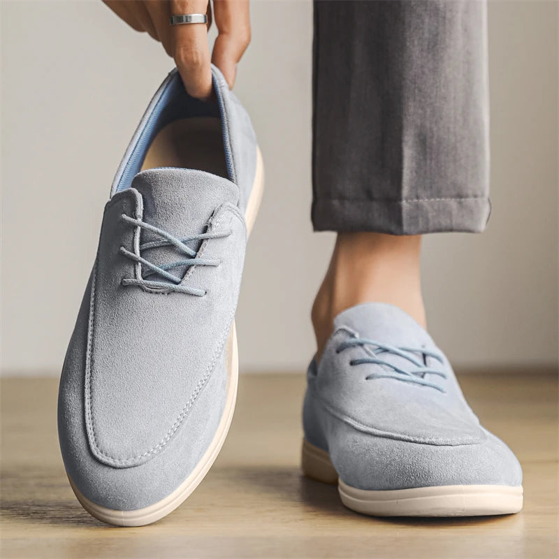 Claudio Lace-up Suede Loafer