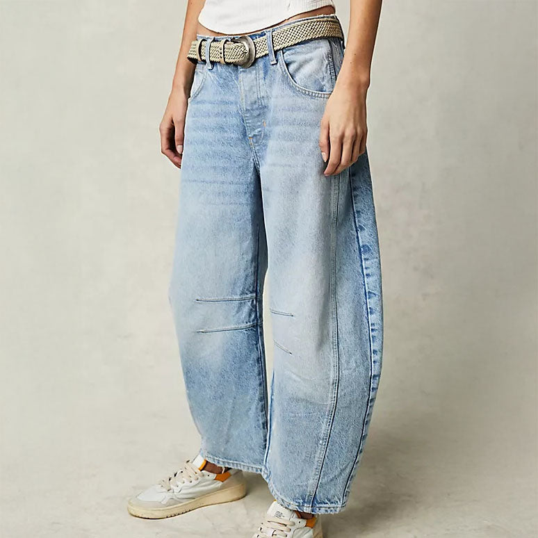 Caroline Wide-Leg Panel Jeans