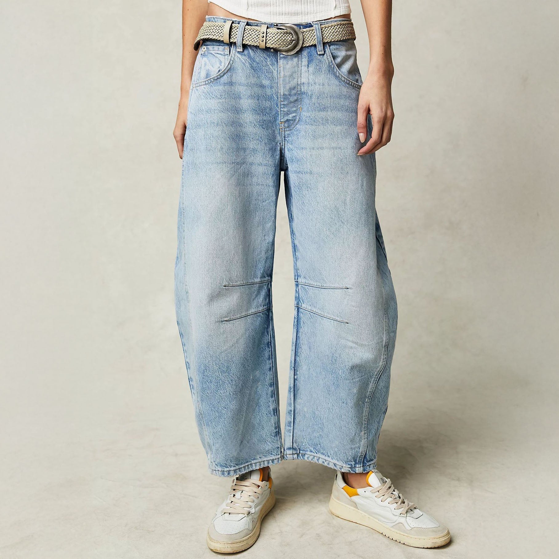 Caroline Wide-Leg Panel Jeans