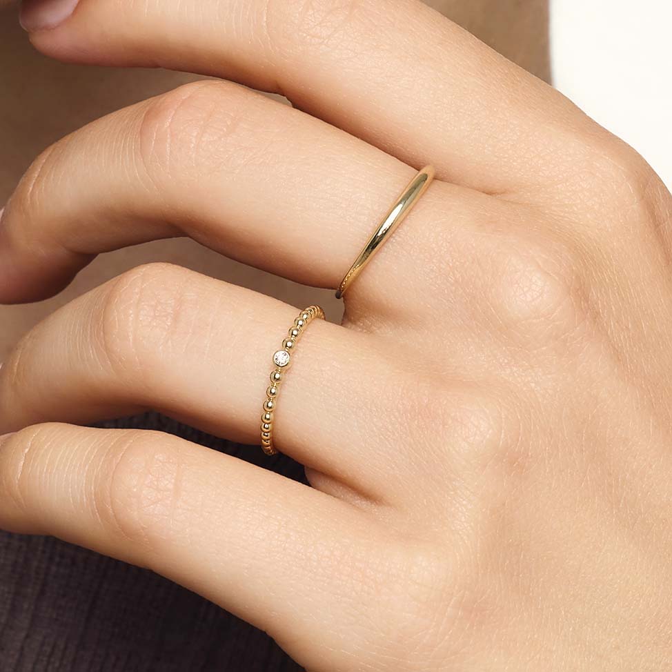 Anillo Domo Delgado | Golden