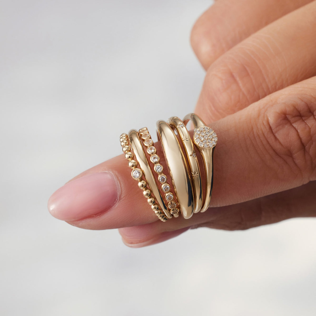 Anillo Domo Delgado | Golden