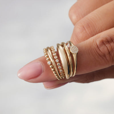 Anillo Domo Delgado | Golden (5/6)