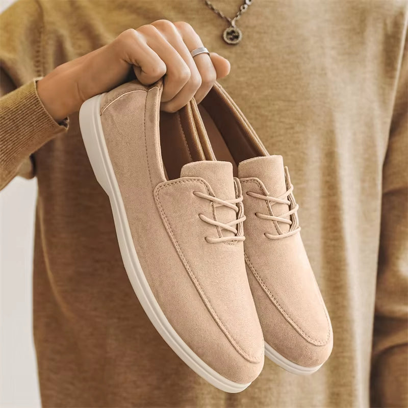 Claudio Lace-up Suede Loafer