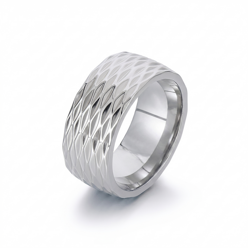 Kaelis Grid Band Ring | Golden (2/2)