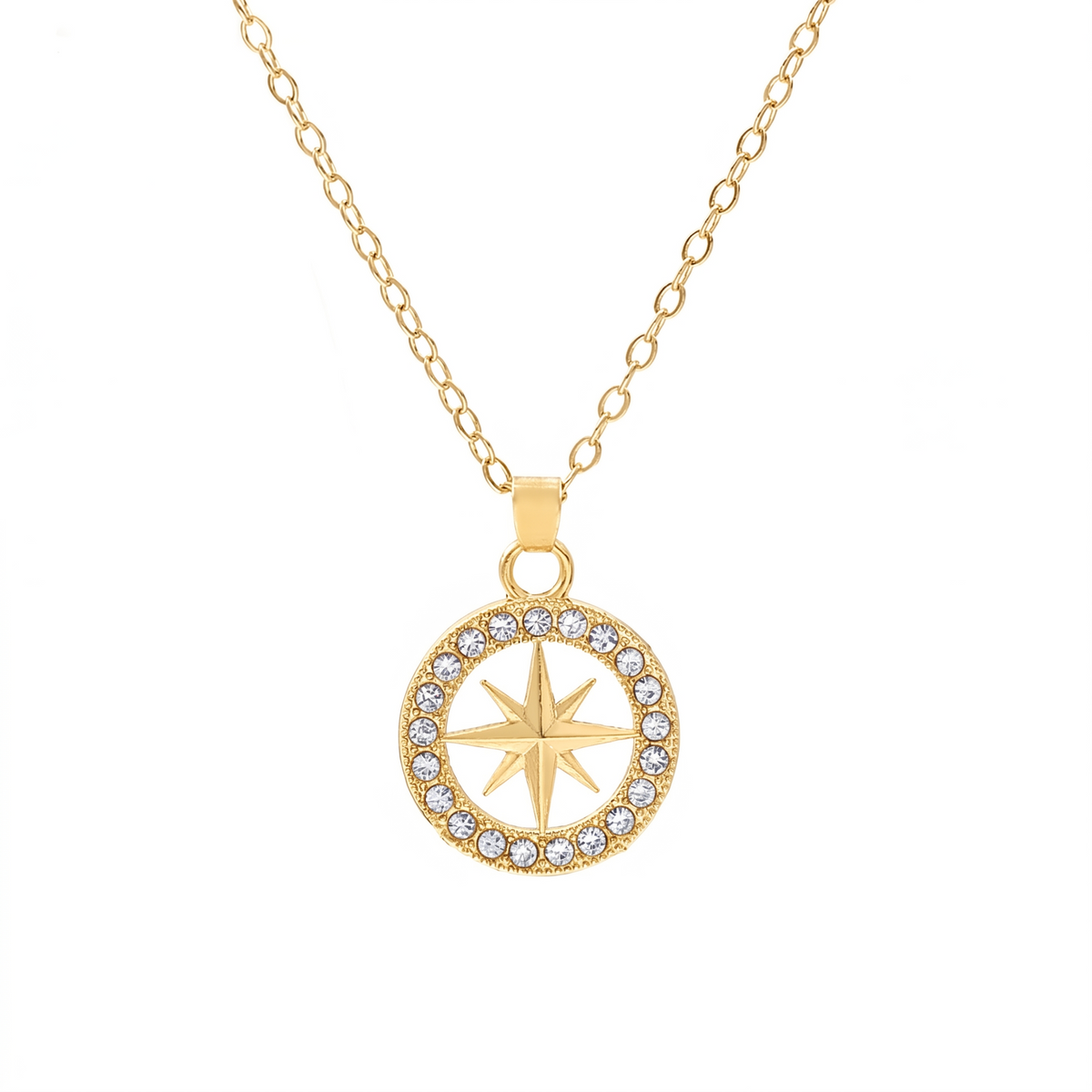 North Star Pendant Necklace | Golden Blanco