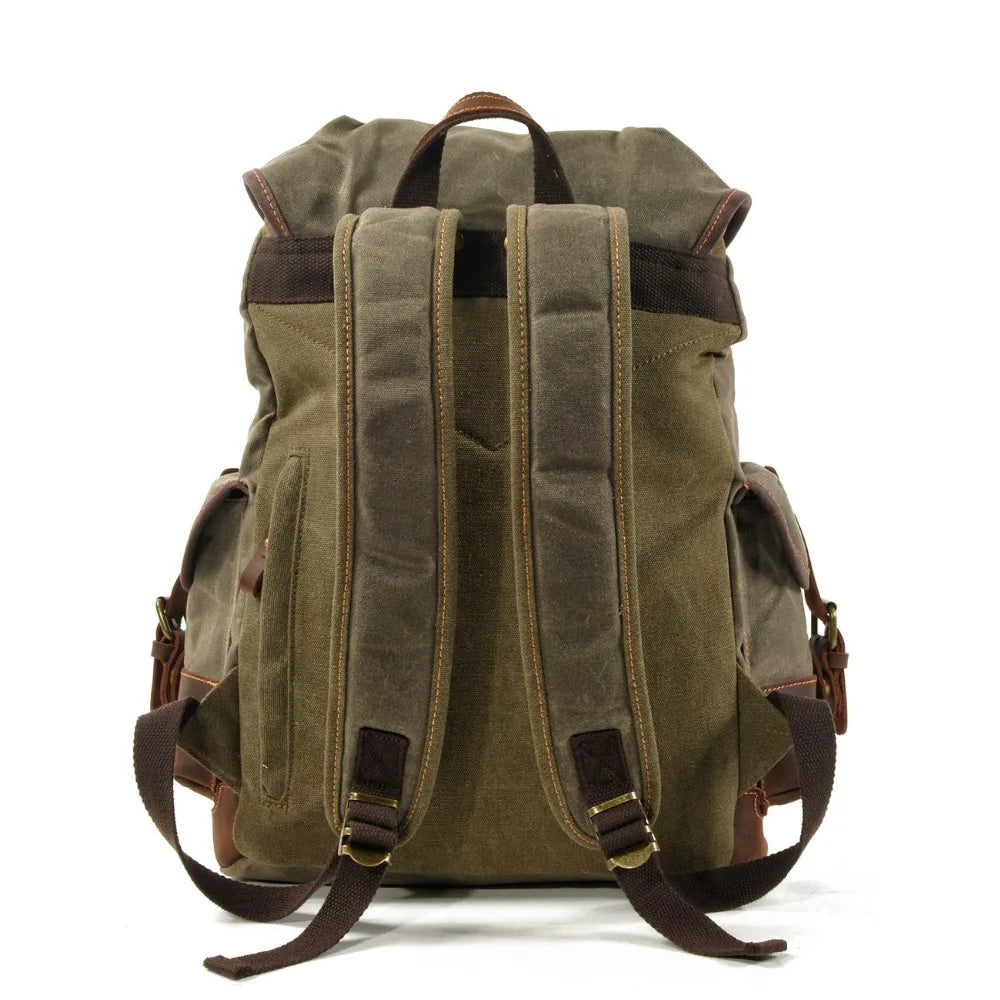 Everest Waxed Canvas Backpack