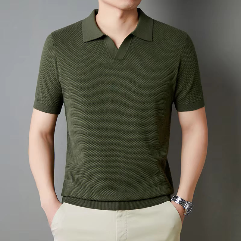 Wesley Waffle Knit Polo
