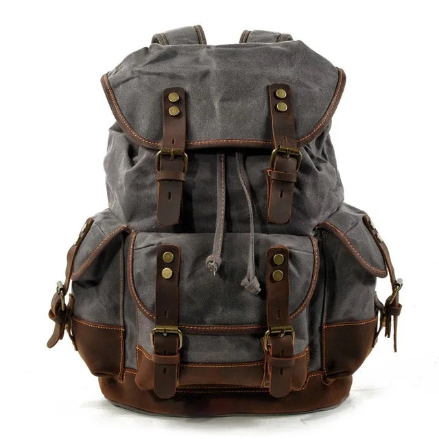 Everest Waxed Canvas Backpack