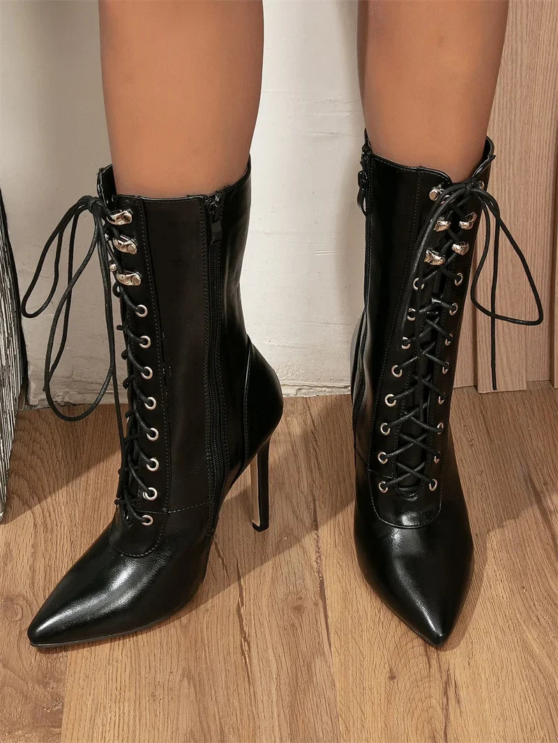 Noelle Pointed Ankle Boots