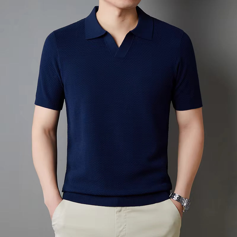 Wesley Waffle Knit Polo