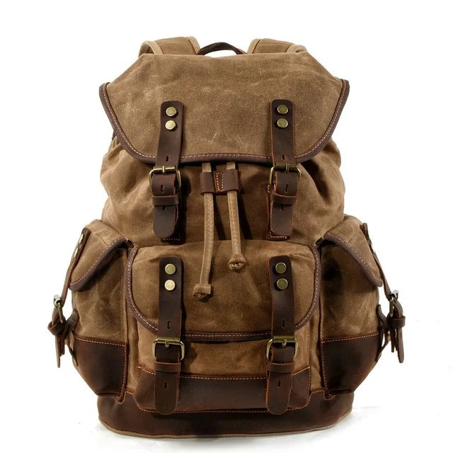 Everest Waxed Canvas Backpack