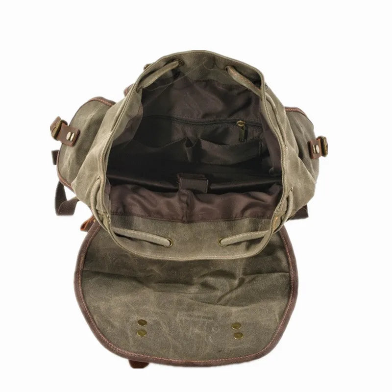 Everest Waxed Canvas Backpack