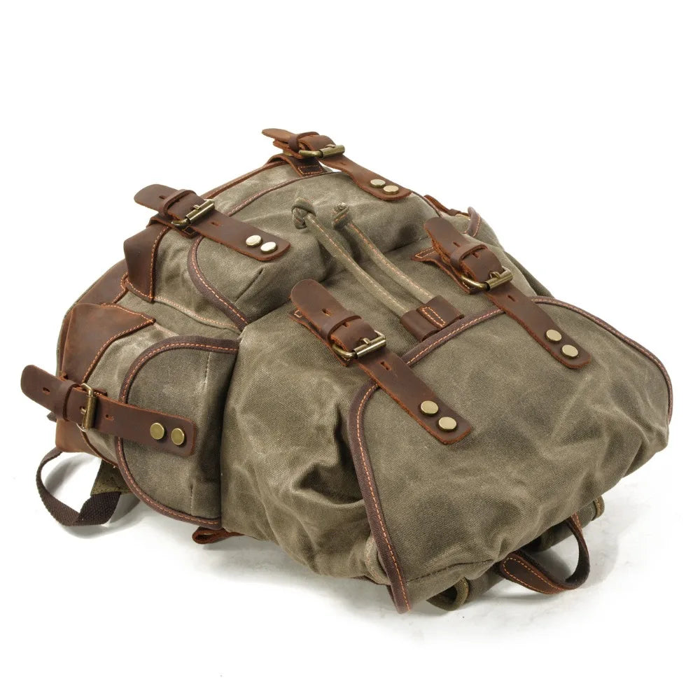 Everest Waxed Canvas Backpack