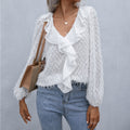 Lily Feathered Ruffle Top