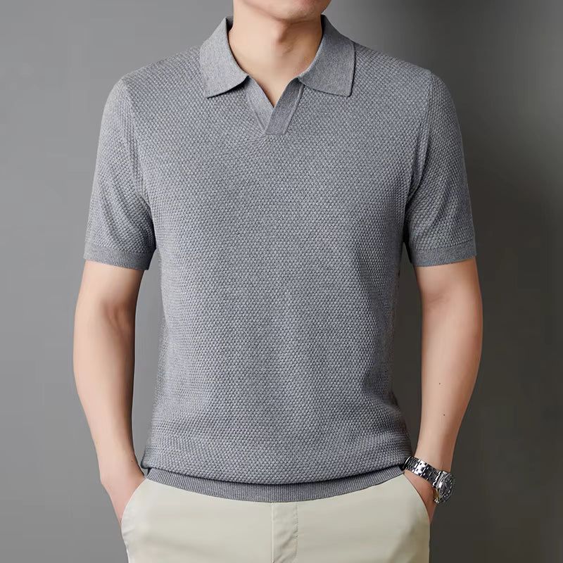 Wesley Waffle Knit Polo