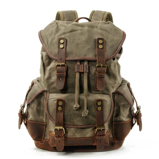 Everest Waxed Canvas Backpack