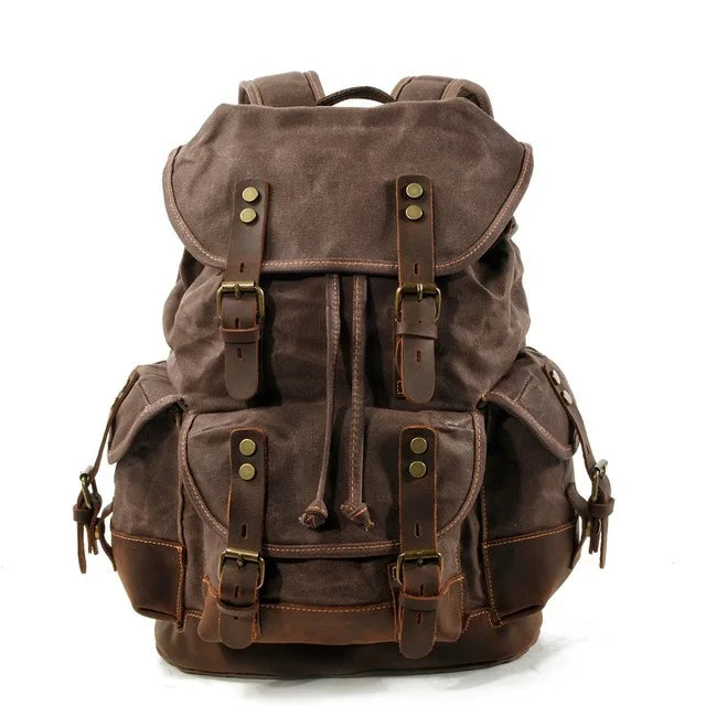 Everest Waxed Canvas Backpack