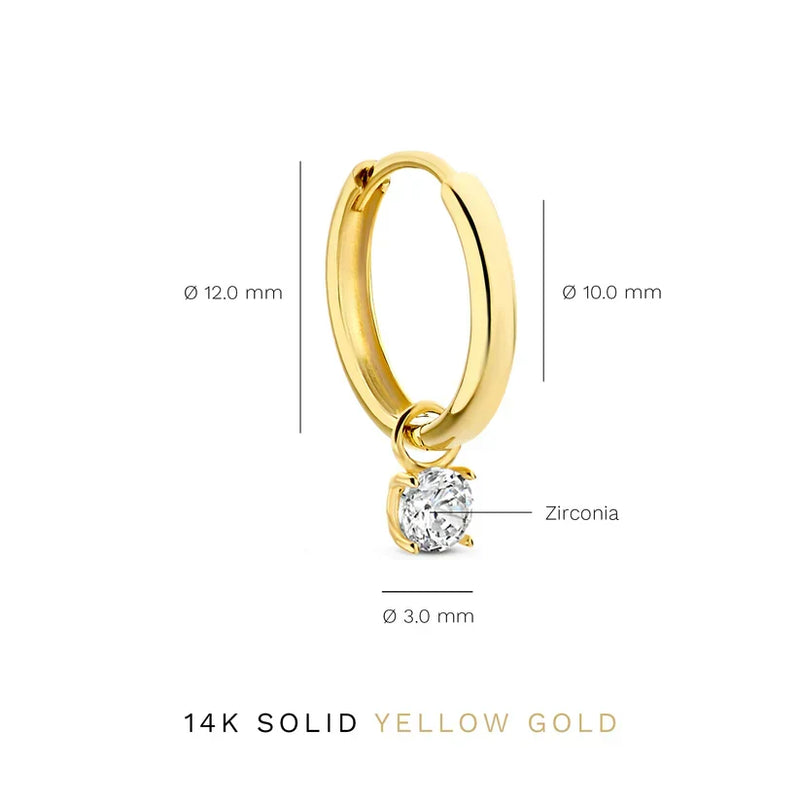 Set de Pendientes de Piedra Larmes de Lune | Golden (6/7)