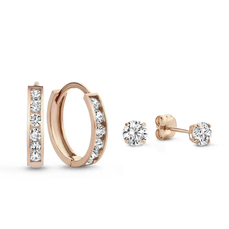 Set de Pendientes de Piedra Dara Brillane | Golden (3/9)