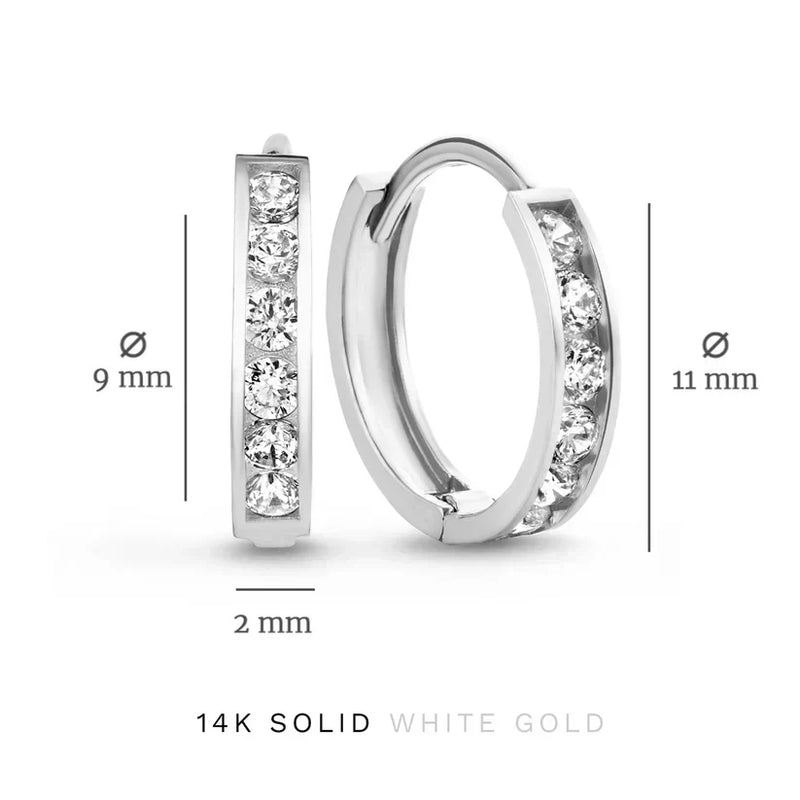 Dara Brillane Stone Earrings Set | Golden Blanco (8/9)
