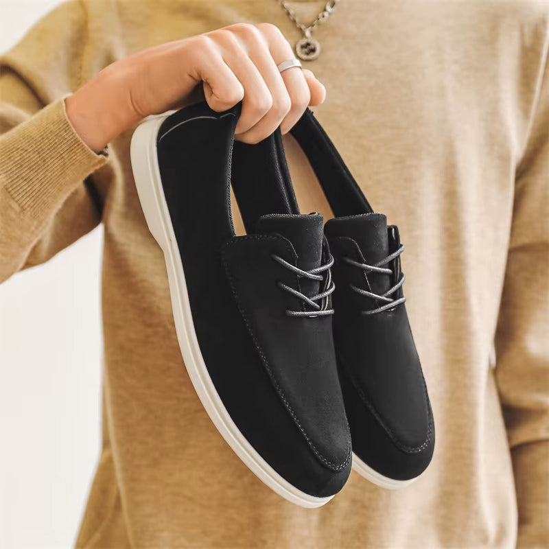 Claudio Lace-up Suede Loafer