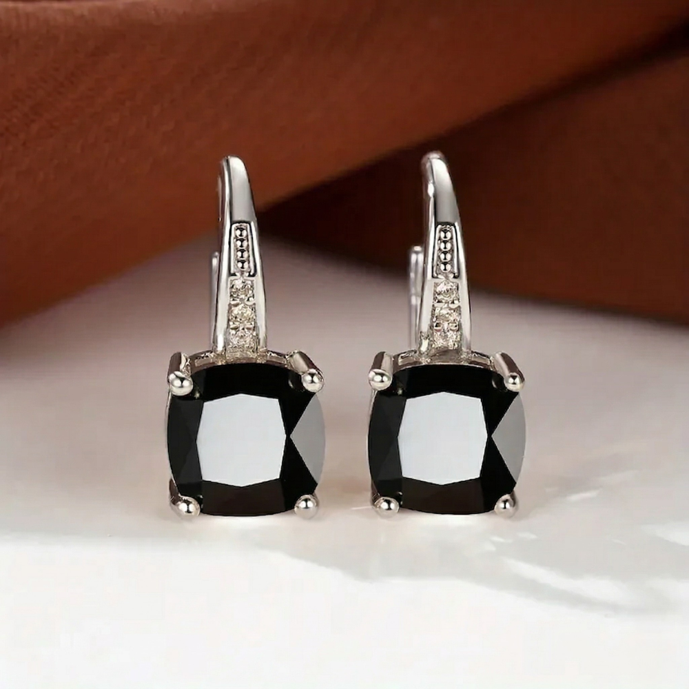 Mystic Stone Hoop Earrings | Golden Blanco