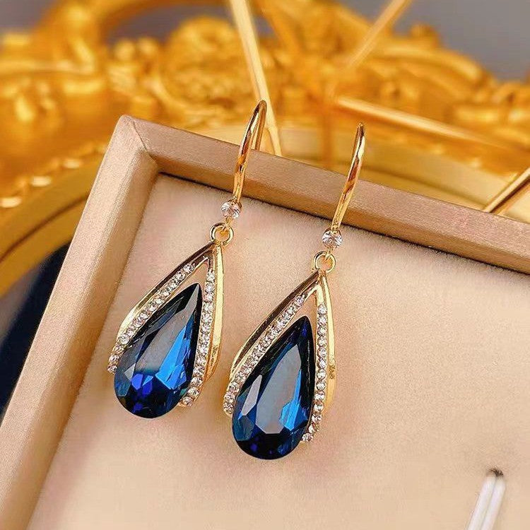 Pendientes Lágrima Azura | Golden (2/2)