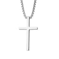 Bezel Cross Necklace | Golden Blanco